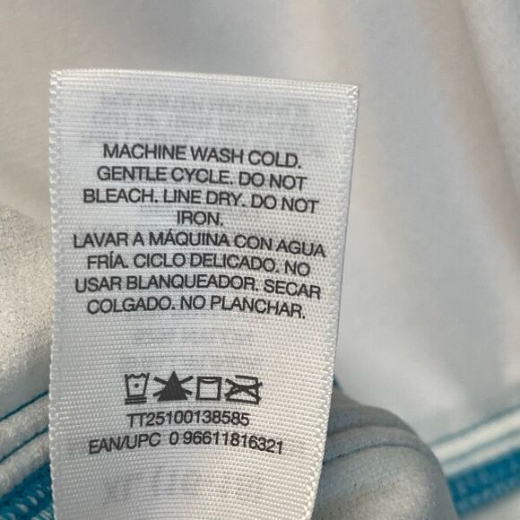 Time and Tru Women's Swimsuit Size XL V Neck Beaded Halter One Piece Floral NWT - Picture 9 of 12